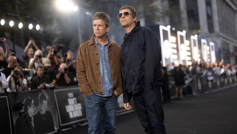 Noel Gallagher and Liam Gallagher at the London premiere of the film “Don’t Look Back in Anger.” (IMDB)