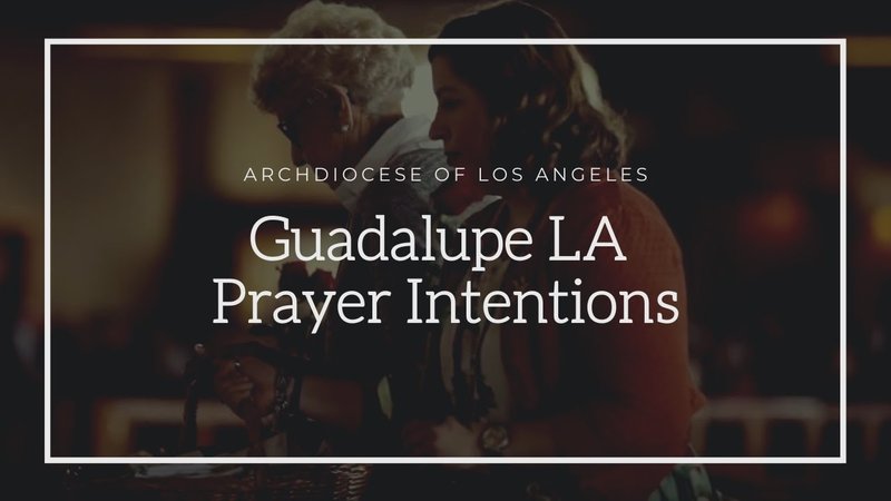Archbishop Gomez and #GuadalupeLA Prayer Intentions