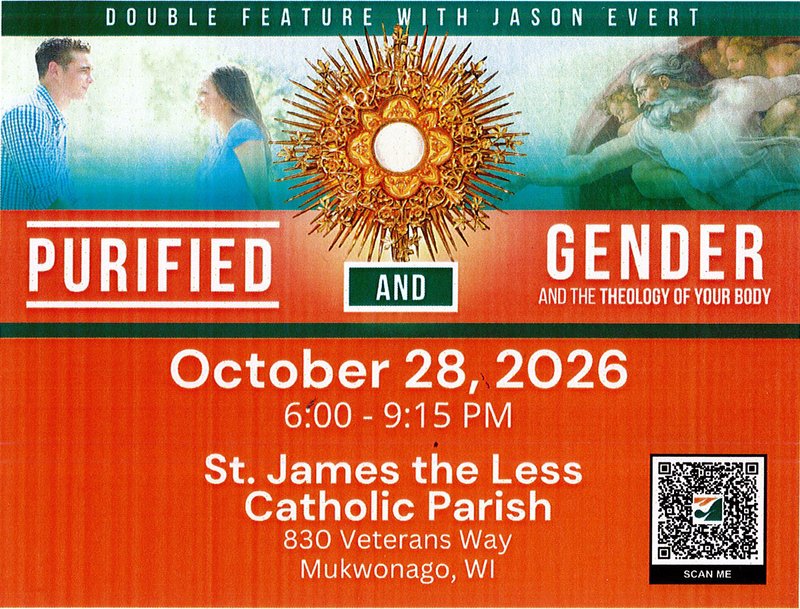 Jason Evert Live - Purified and Gender - St. James the Less, Mukwonago, WI