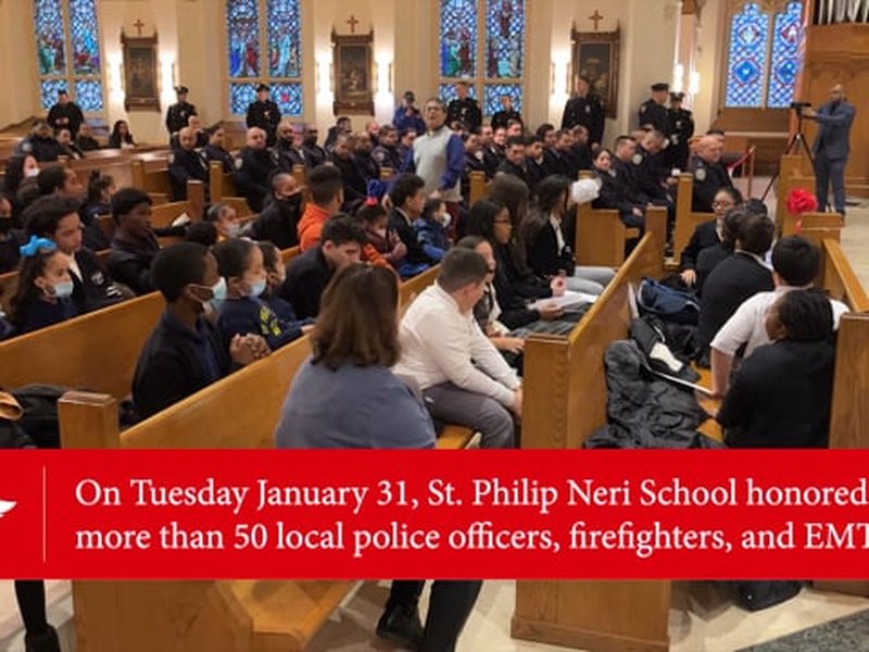 St. Philip Neri School Celebrates Annual 'Blue Mass' for First Responders