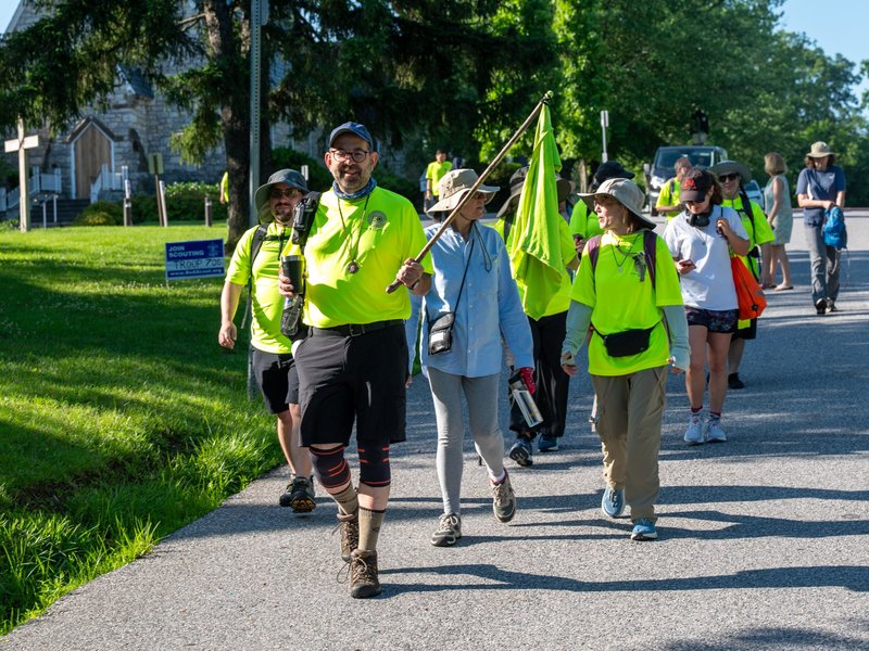 Pilgrims Walk in the Footsteps of the First American-Born Saint