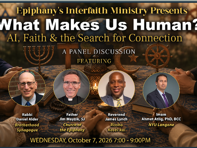 Church of the Epiphany Interfaith Panel Discussion Event