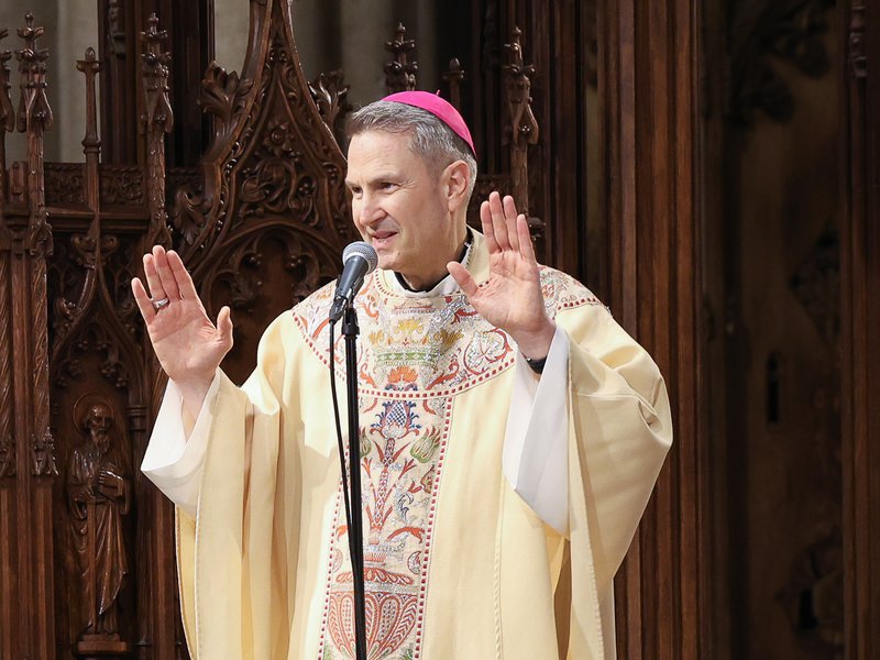 Archbishop Ronald A. Hicks Celebrates Mass of the Lord's Supper at St. Patrick's Cathedral