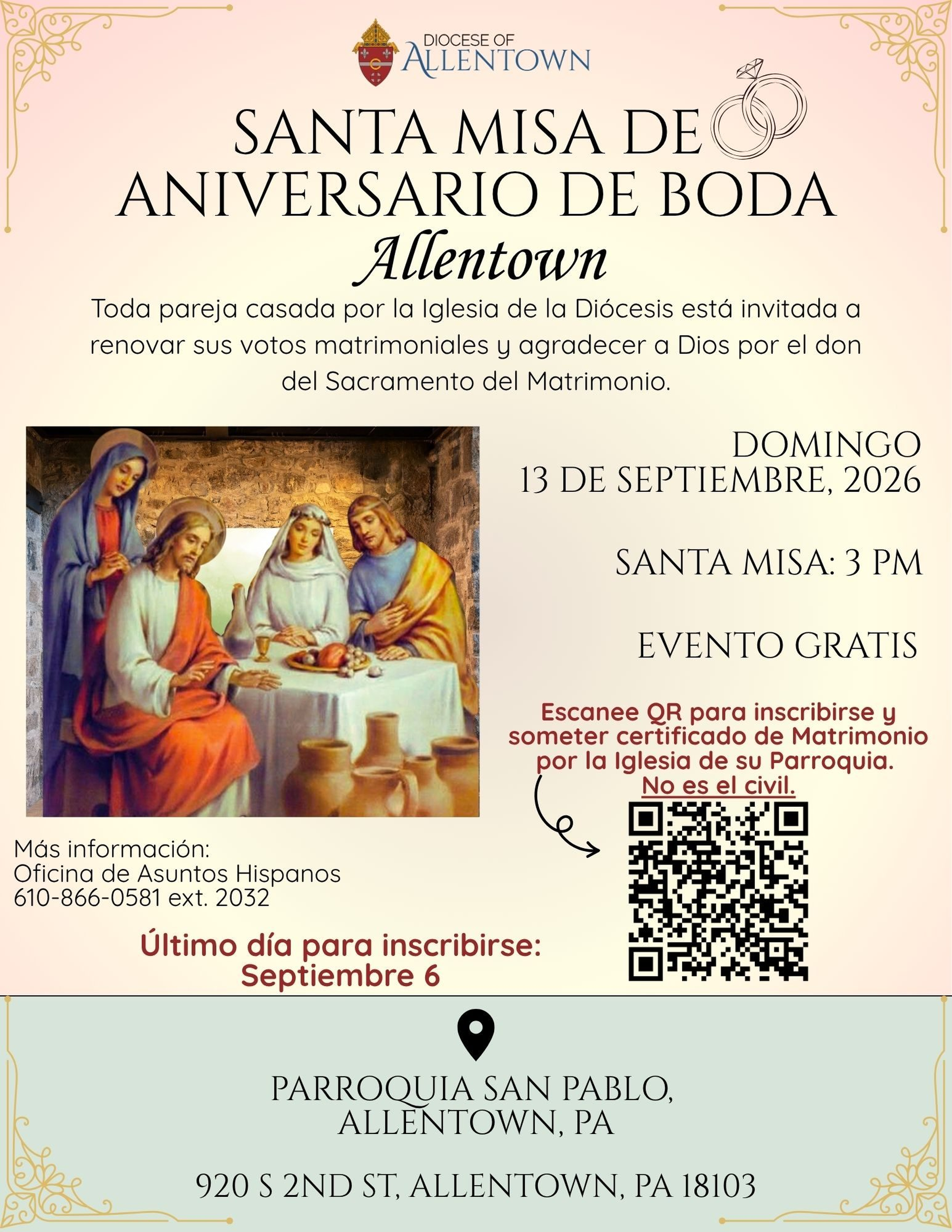 2026 Misa Aniversario Allentown