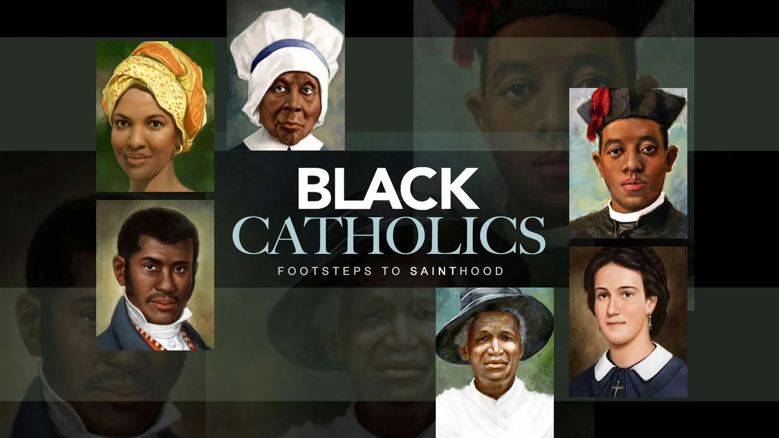 This is an illustration for the series "Black Catholics Footsteps to Sainthood." (OSV News photo/CatholicTV Network)