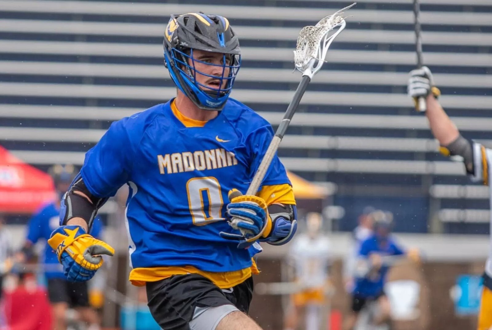 Benjamin Reidy, who formerly played at Lourdes University in suburban Toledo before that university dropped its lacrosse program, has found a new home at Madonna University. He paced the team with five goals in a 22-6 win at Lawrence Tech on March 21.