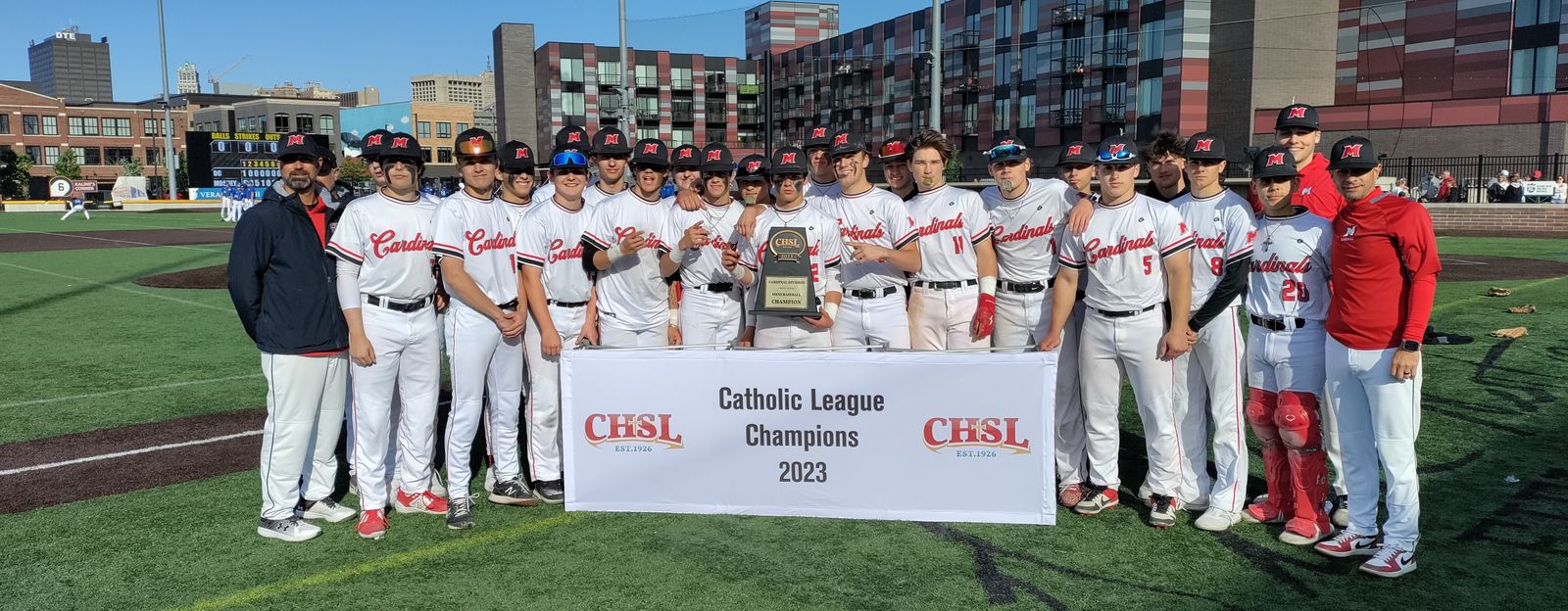 Cardinal Mooney won its first Catholic League championship and is seeking a return to MHSAA finals, where they were a Division 4 runner-up in 2021. ”We’re on a mission,” said coach Mike Rice.