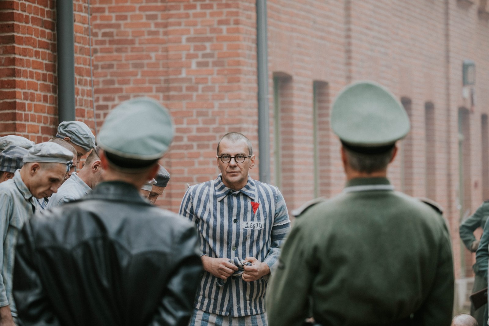 Behind the scenes photos from the production of "Triumph of the Heart," which depicts the life and sacrifice of St. Maximilian Kolbe, who gave up his life to save another prisoner at Auschwitz. (Photos courtesy of "Triumph of the Heart" website)