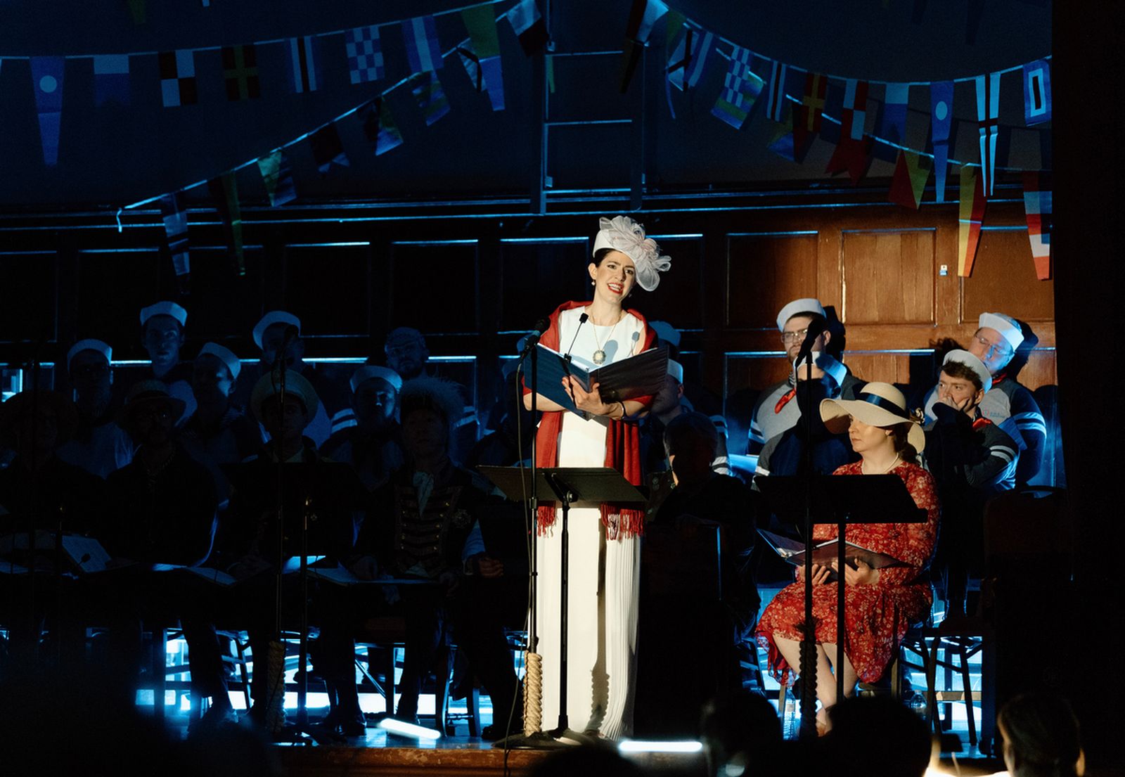 Professional opera singer Angela Theis plays the lead female role of Josephine in Sacred Heart Major Seminary's production of the Gilbert & Sullivan musical, "H.M.S. Pinafore."