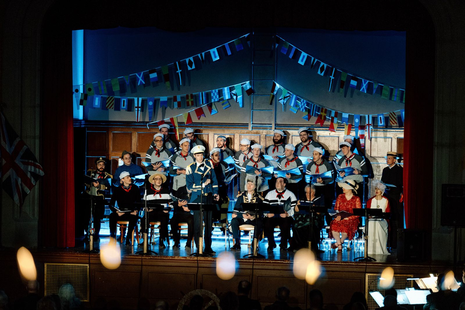 Fr. Brian Meldrum, assistant professor of theology and director of liturgy at the seminary, was the faculty advisor and music director for “H.M.S. Pinafore.”