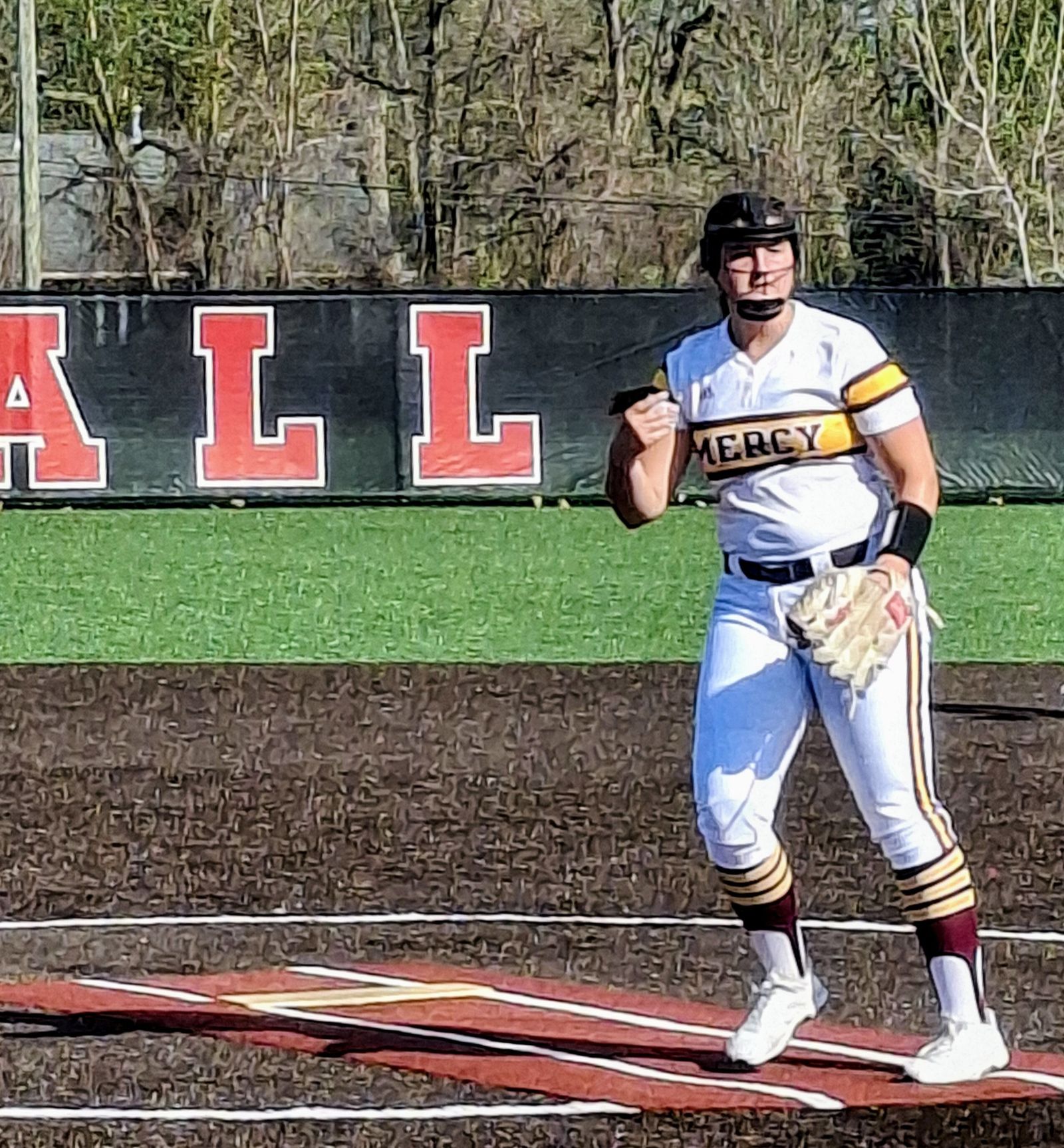 Mercy’s Kaitlyn Pallozzi pitched 11 innings of a doubleheader against St. Mary’s Prep. She threw her third no-hitter of the season in the opener and struck out 33 batters.