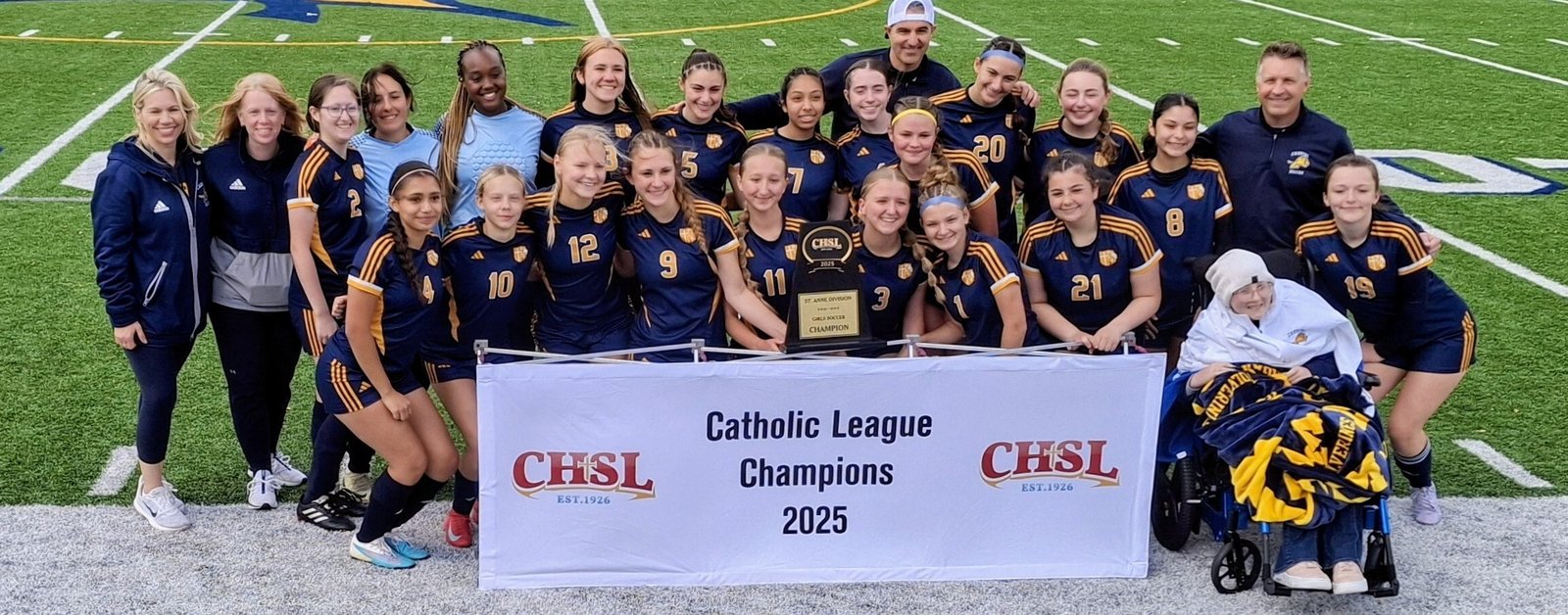 Allen Park Cabrini took an early lead en route to defeating St. Catherine of Siena Academy, 4-1, for its second straight CHSL Ste. Anne Division championship.