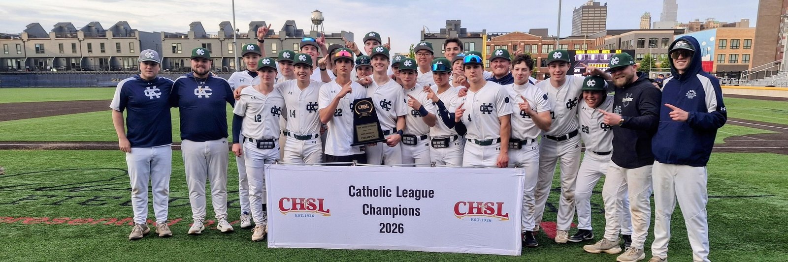 Cranbrook Kingswood beat Allen Park Cabrini 5-1 to win the CHSL Ste. Anne Division baseball championship, the school’s first in baseball to join 10 trophies in other boys sports and 12 in girls sports since 2010 when Cranbrook joined the CHSL.