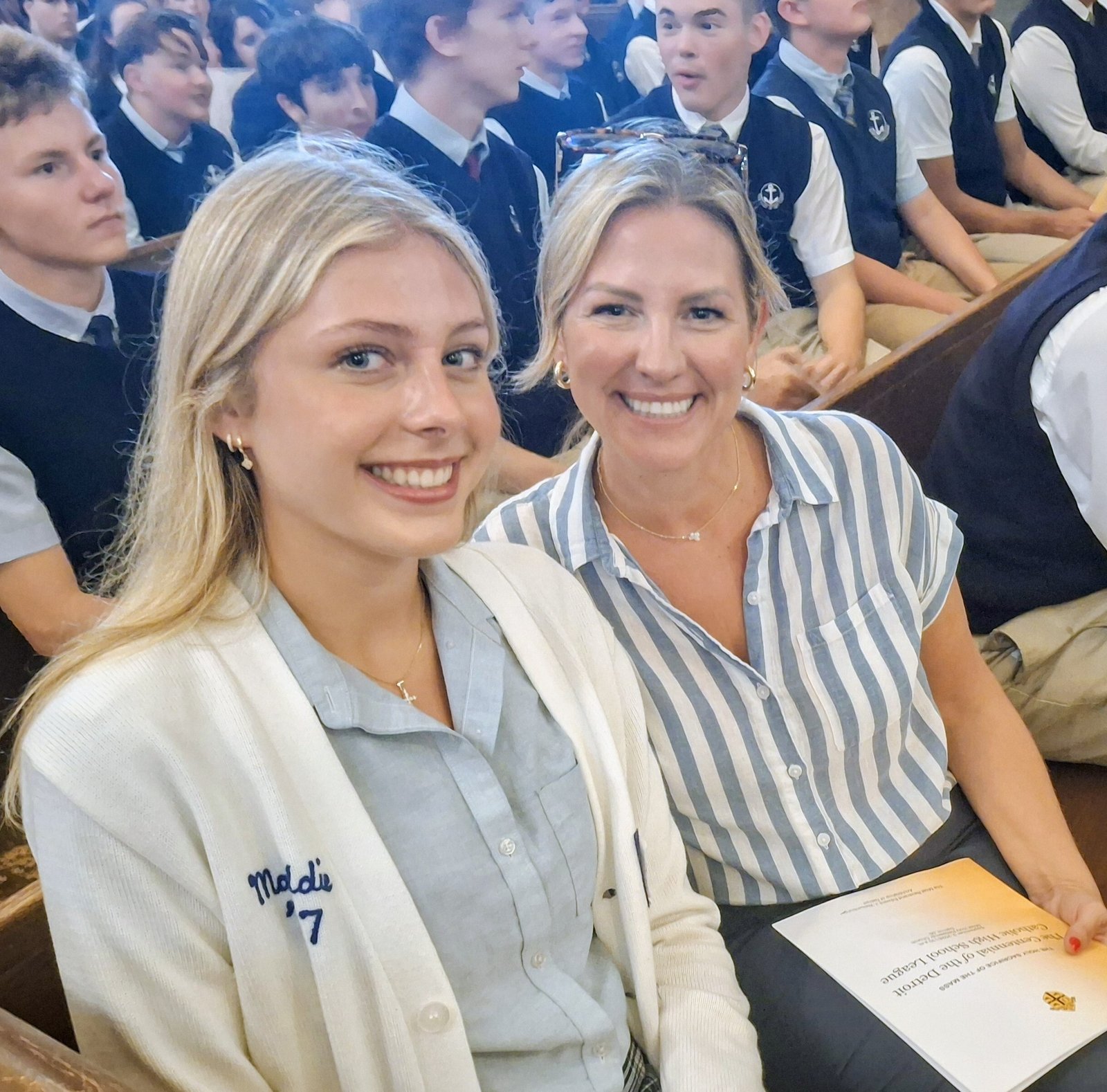 Beth Dannewicz and her mother Maddie, of Waterford Our Lady of the Lakes