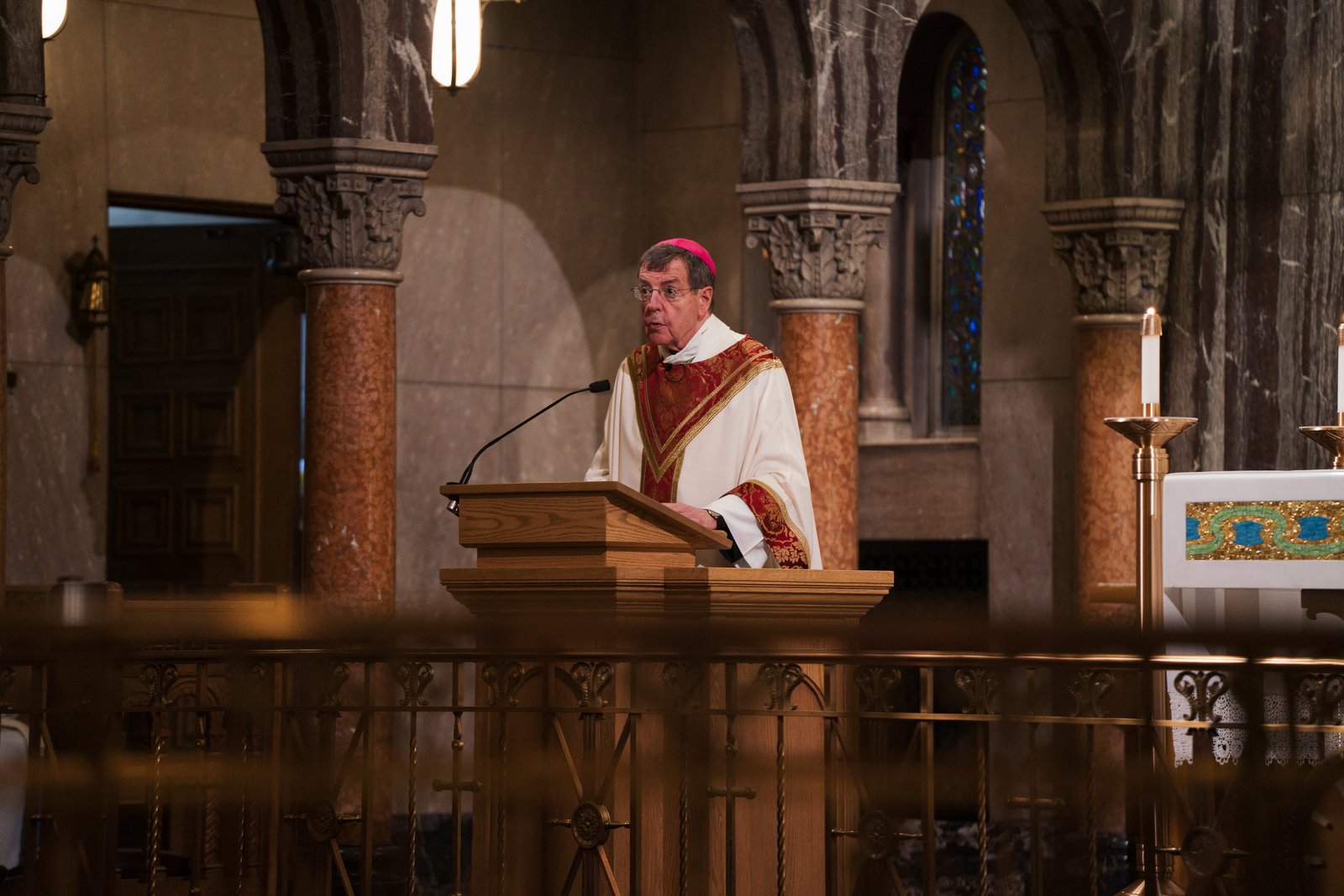 In his homily, reflecting on the first reading, a letter from St. Paul to the Romans (7:18-25), Archbishop Vigneron said that on our own, humankind is destined to sin, but through God, we are saved.