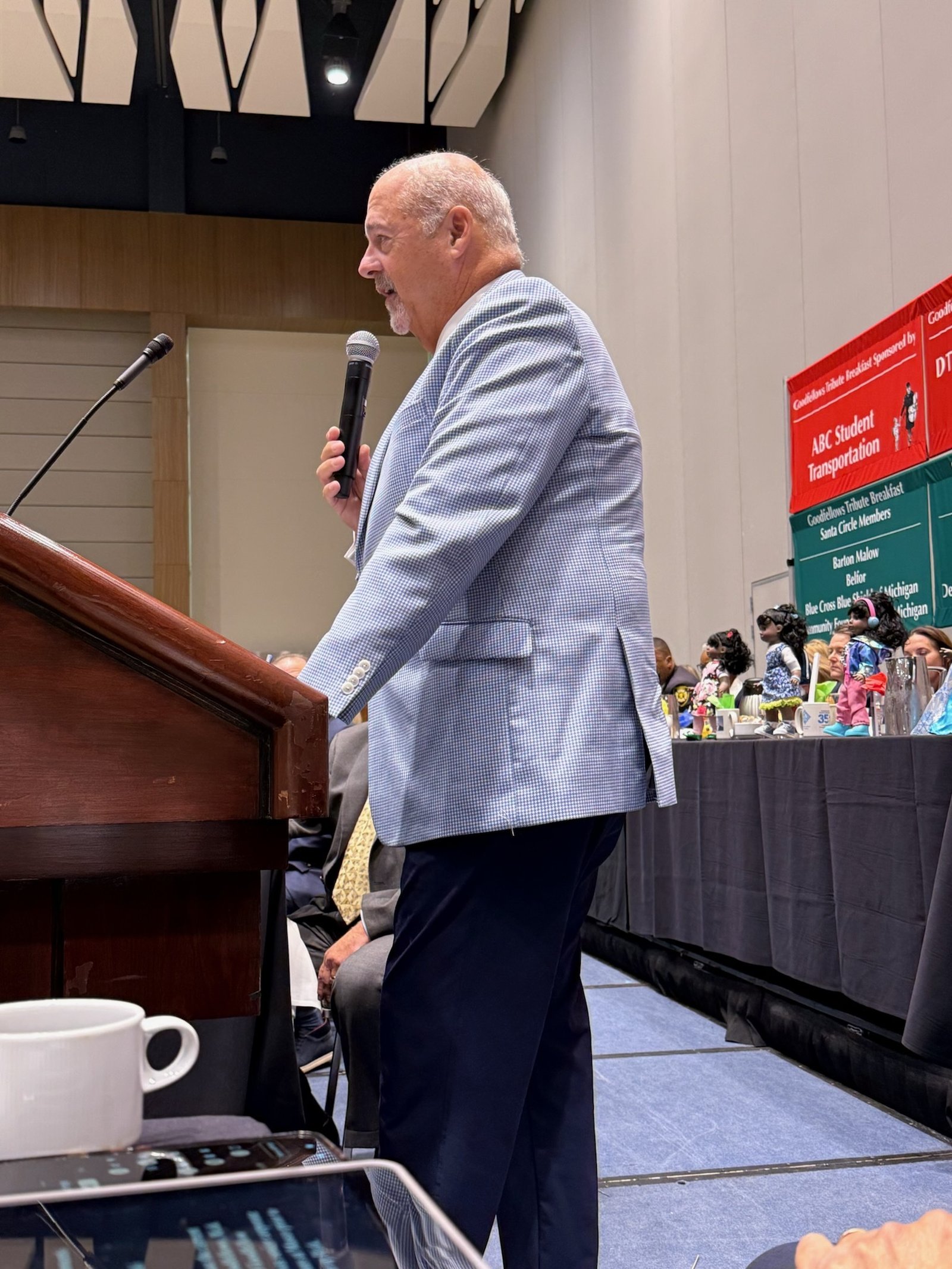 Bob Riney, chief executive officer of Henry Ford Health, was honored as the Edward H. McNamara Goodfellow of the Year Award recipient.