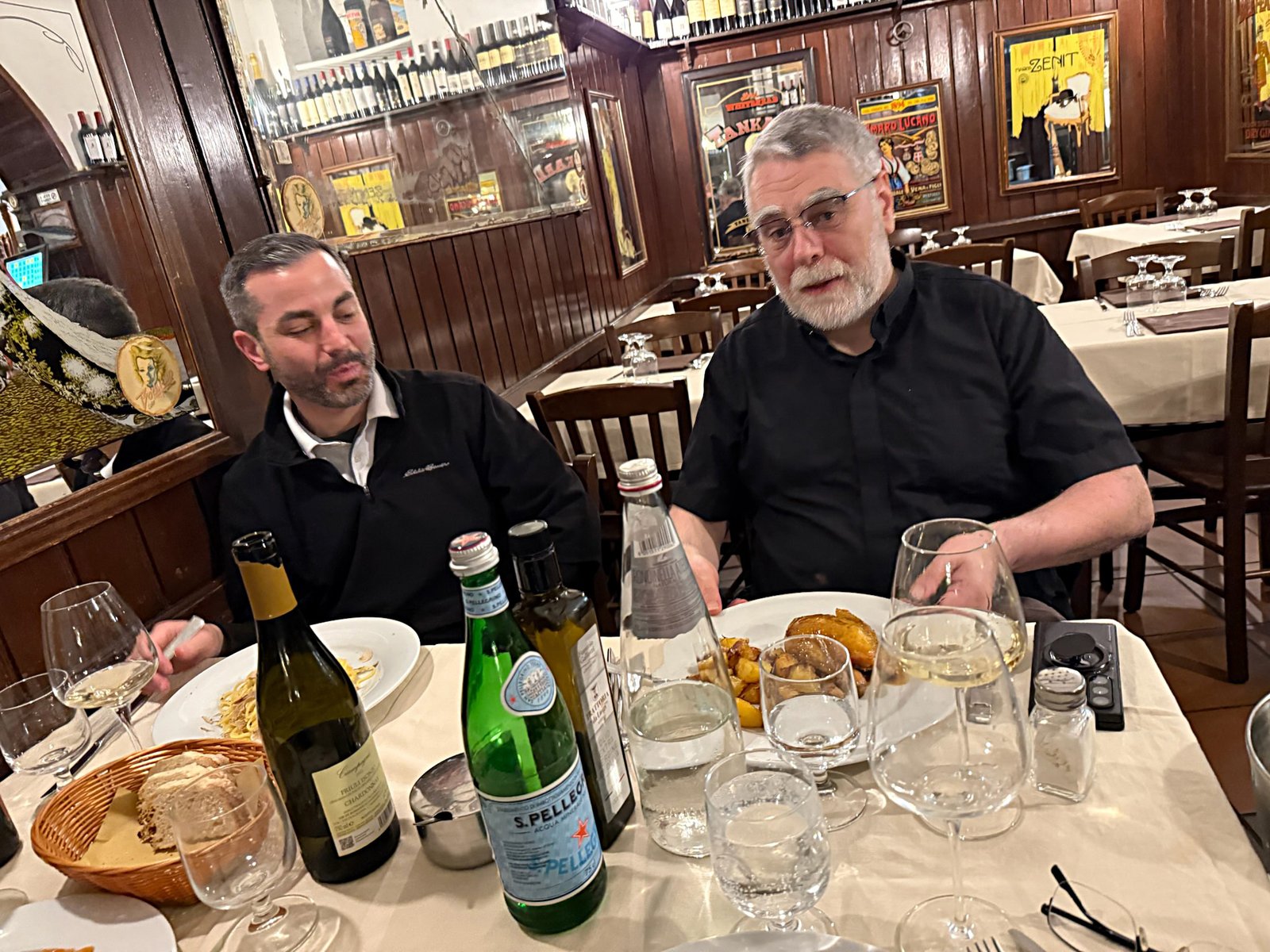 Archbishop Weisenburger and Fr. Amore were joined by Bishop Francis Y. Kalabat of the Southfield-based Chaldean Eparchy of St. Thomas the Apostle for dinner as well. Bishop Kalabat, after meetings in Rome, was just about to head off to Iraq.