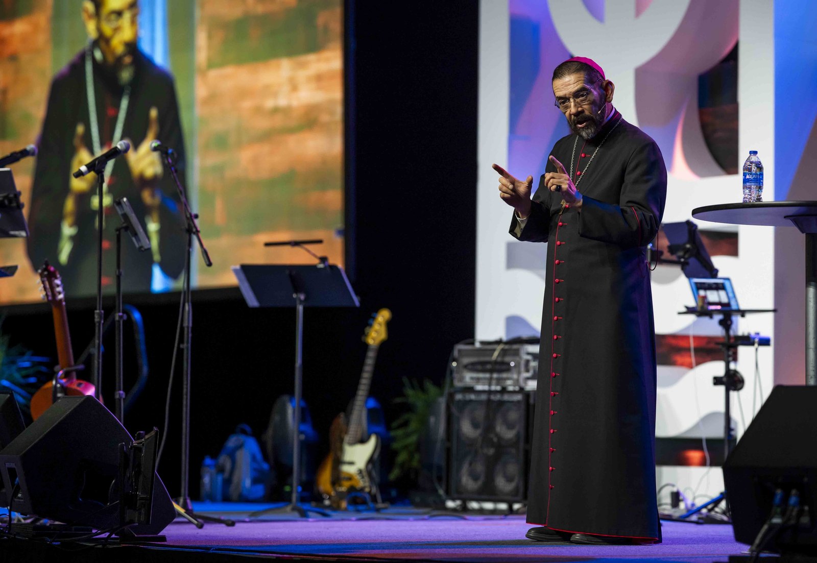 Brownsville, Texas, Bishop Daniel E. Flores, who served as a Detroit auxiliary bishop from 2006 to 2009, speaks about the importance of Sacred Scripture in understanding Christ's love for the Church, especially in the Eucharist. (Valaurian Waller | Detroit Catholic)