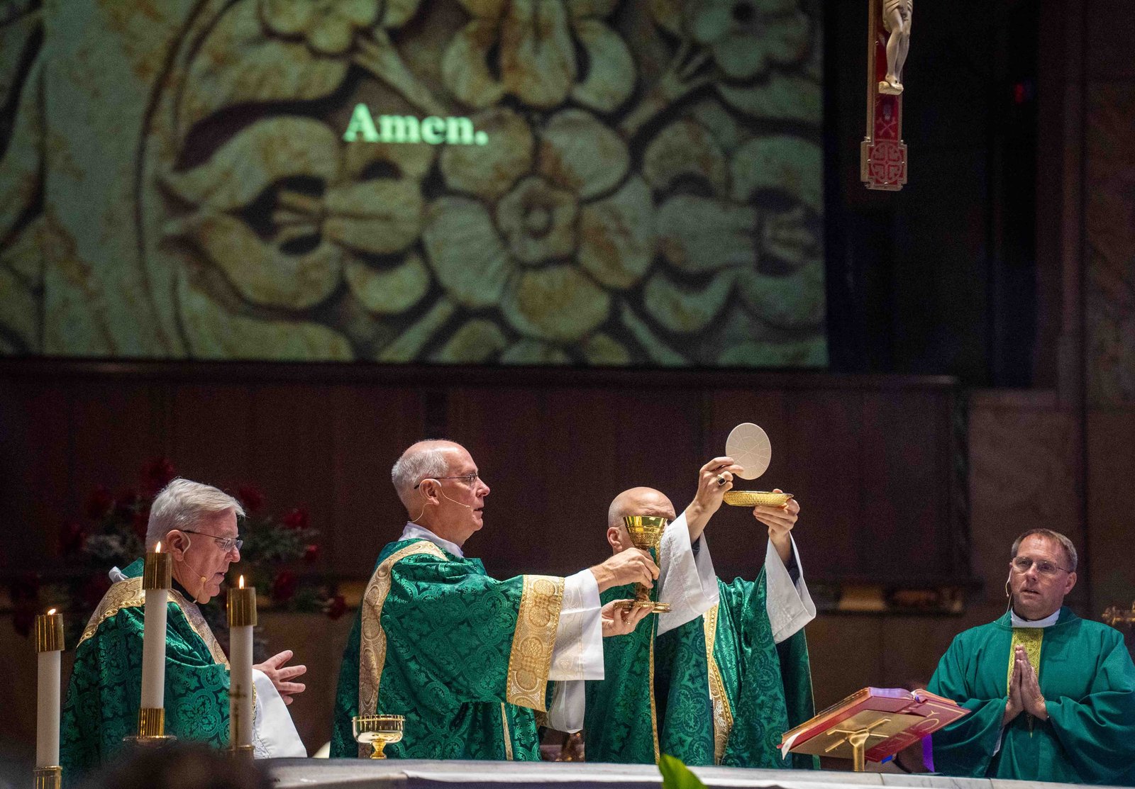 “World Mission Sunday was established by Pope Pius XI in October 1927. We are celebrating the 100th anniversary,” Archbishop Weisenburger said to begin his homily. “As the Church prepares to celebrate this day, Pope Leo XIV calls us today, in unity with Christ, to renew missionary commitment.”