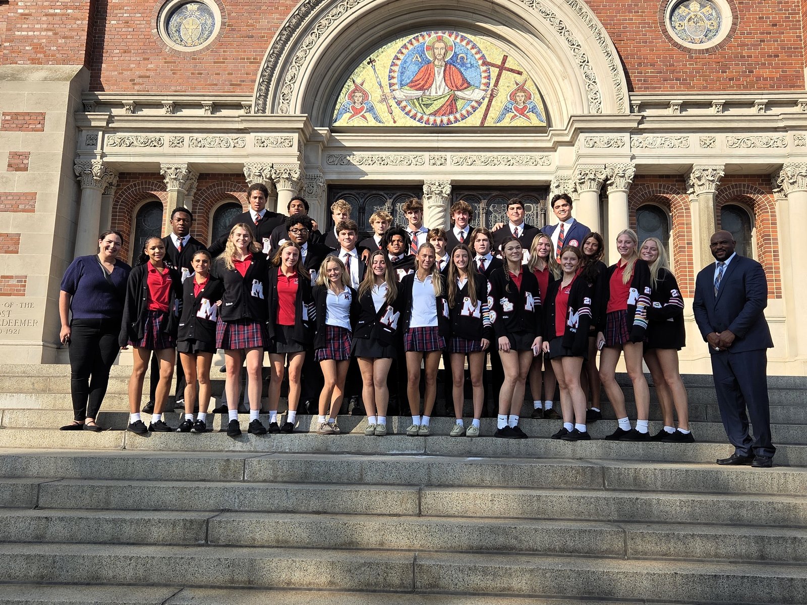 Student-athletes from Orchard Lake St. Mary's Preparatory were among the 800 worshippers representing 25 Catholic High School League member schools.