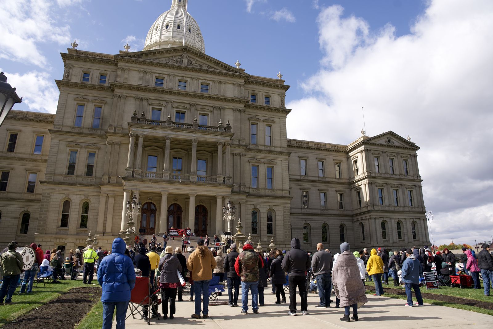Pro-lifers gather in October 2022 at the state capitol in Lansing. Pro-life leaders hope to have at least 5,000 marchers from across the state gather Nov. 8 for the first-ever Michigan March for Life.