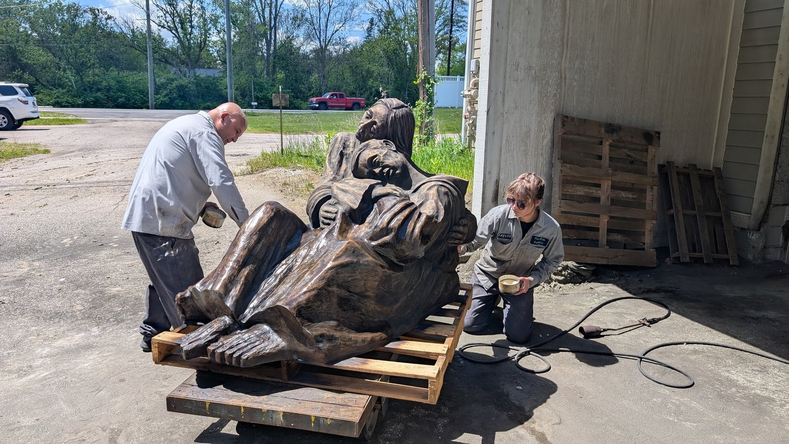 This is the third statue of Sister Death created from Bro. Gaffney's original mold and will be the last one.
