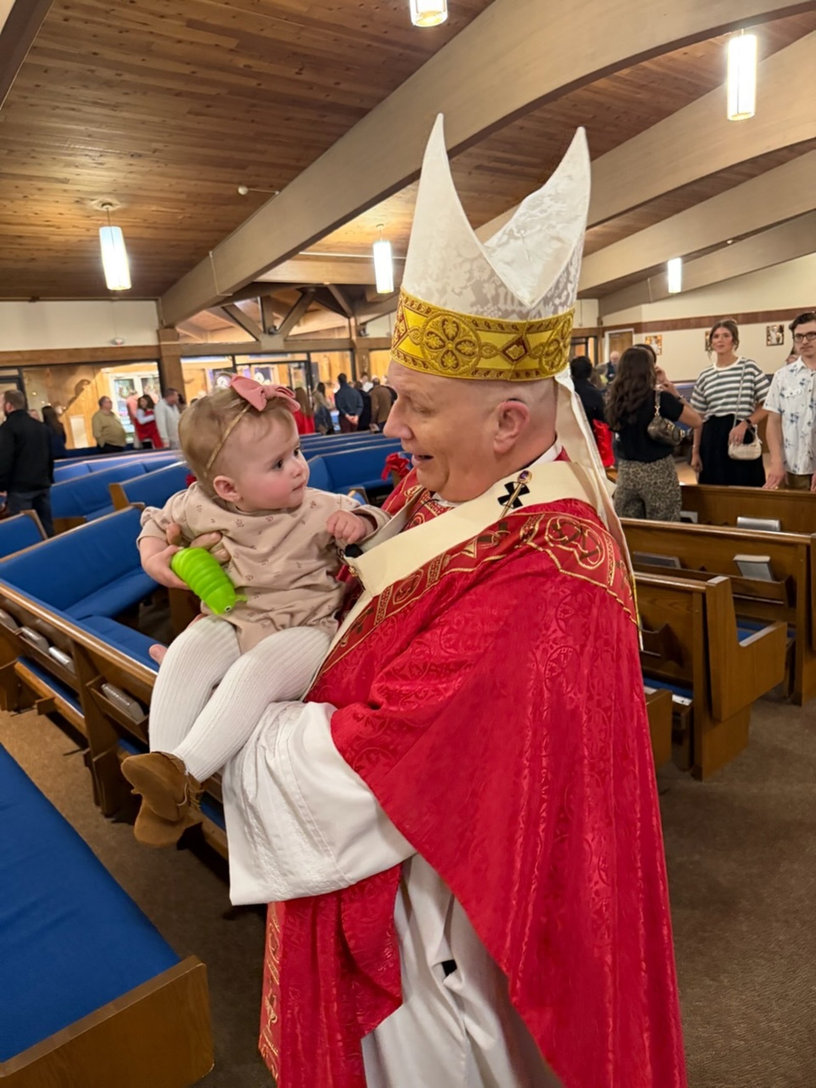 "We're not sure what to think of each other," the archbishop joked.