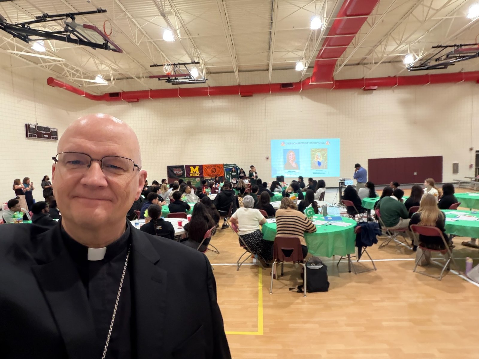 Seeing so many young people concerned for the dignity of others and committed to making a difference in the world made for "a very, very happy Archbishop," Archbishop Weisenburger said. "The Risen Christ is found in the hidden places, most especially in immigrants, migrants and the poor."