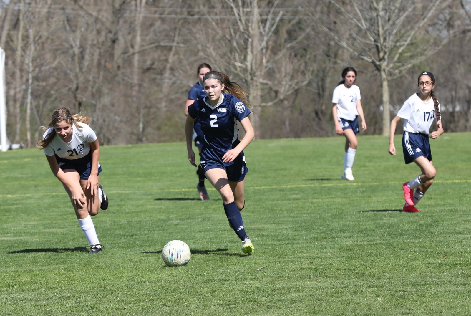Magnolia Marsh is one of a deep group of freshmen on Sacred Heart’s first soccer team. Eight of the team’s 19 players are freshmen and another six are sophomores.