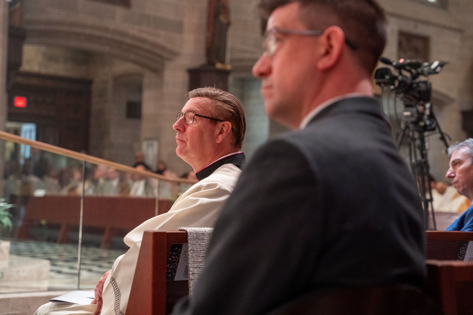 In his homily, Archbishop Weisenburger reflected upon the Gospel of John, in which Jesus asks Peter, "Do you love me?" Peter's response, as the response of any Christian, isn't perfect, Archbishop Weisenburger said, but the Lord's resolve to build up perfect love is the motivating force behind the Church. (Valaurian Waller | Detroit Catholic)