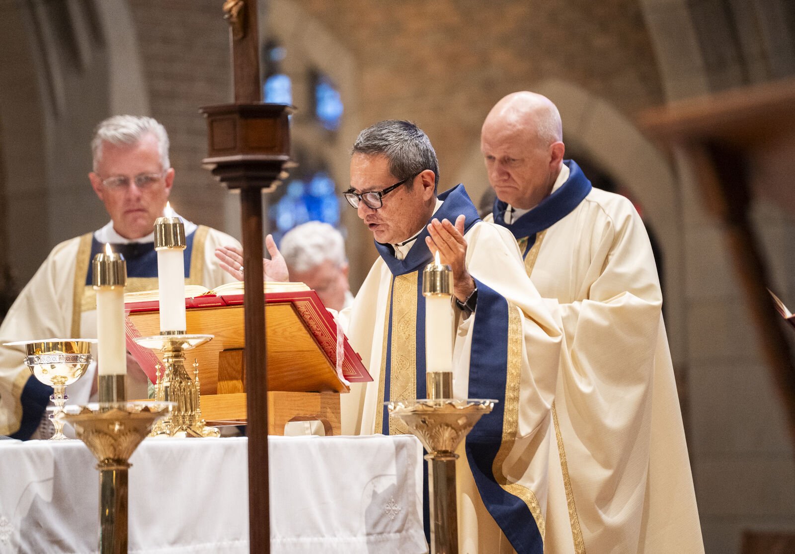 "We are all here on mission — that’s what I learned when I came to Detroit," Bishop Cepeda said in a brief statement to his brother priests at the end of Mass. "And I believe strongly that we continue joyfully proclaiming this good news, knowing that it's the joy of the Lord."