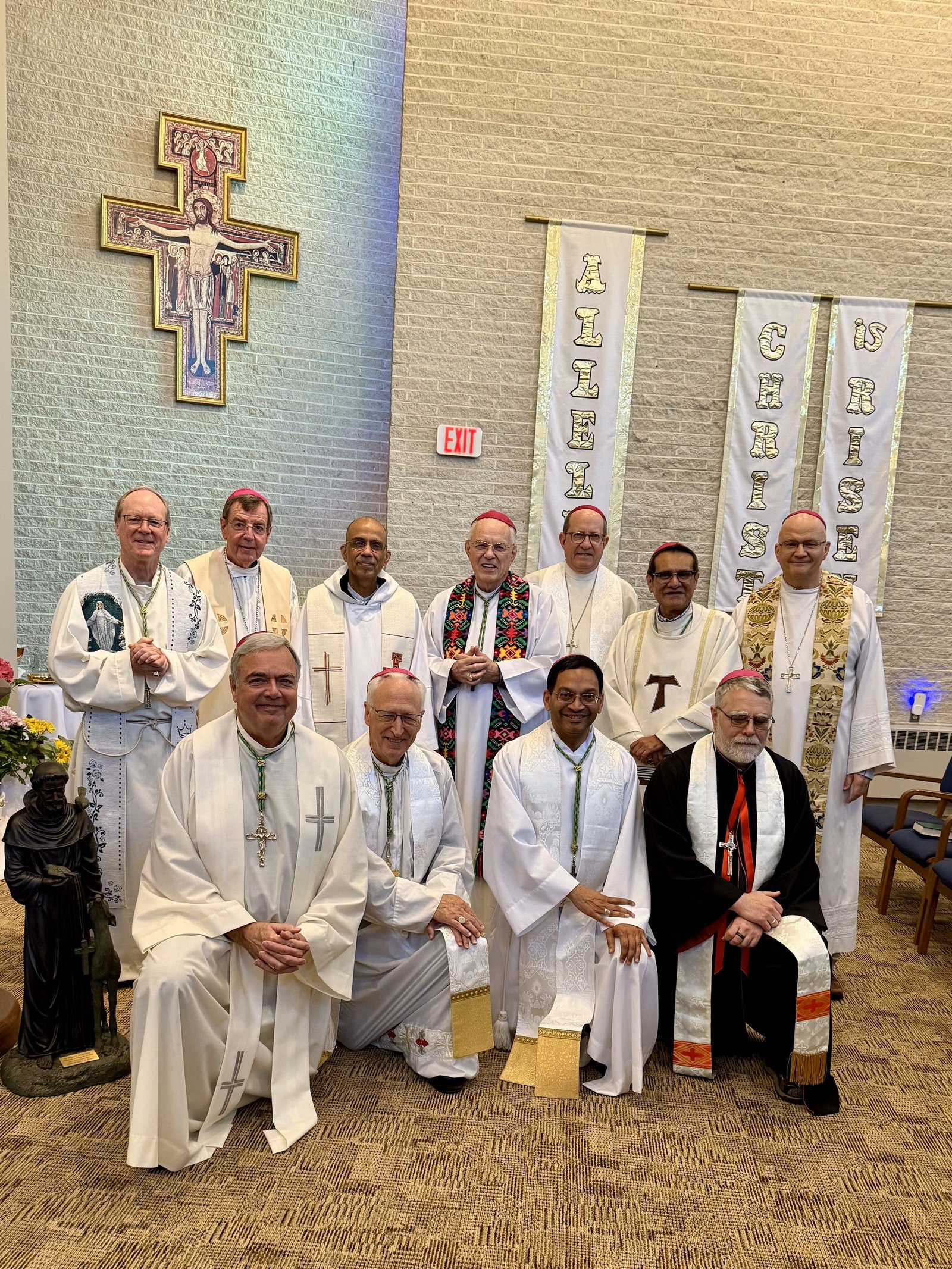 Archbishop Edward J. Weisenburger and other Catholic bishops from Michigan and Ohio spent time together on retreat at the Capuchin Retreat Center in Washington Township.