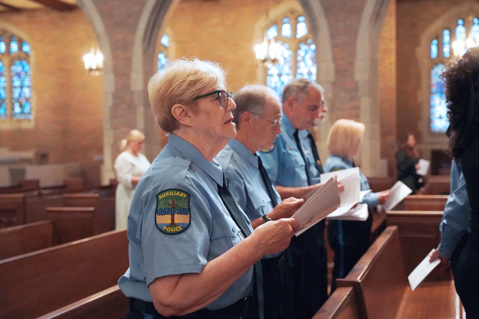 The annual Blue Mass, sponsored by the UTG at Work apostolate, is a chance for the local Catholic community to pray for police officers, firefighters and other first responders who serve and protect the community, Fr. Livingston said.