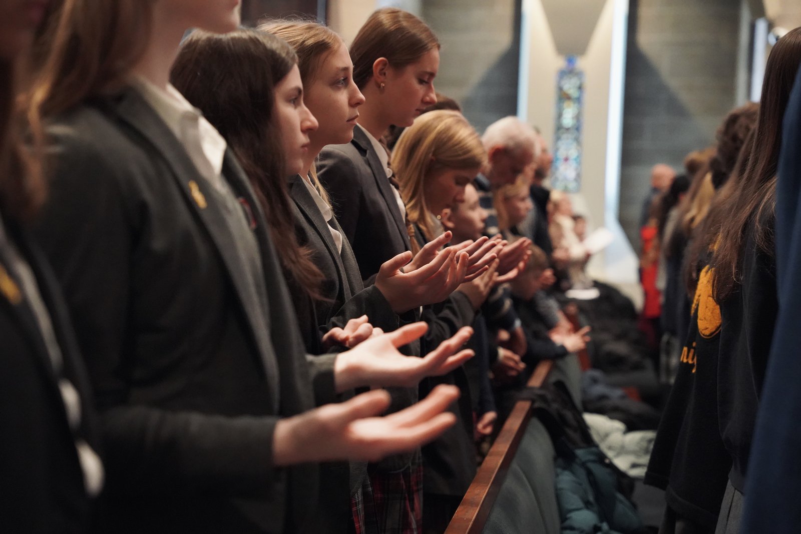 Archbishop Weisenburger described Catholic schools as places of academic excellence where students get to live their faith out in community.