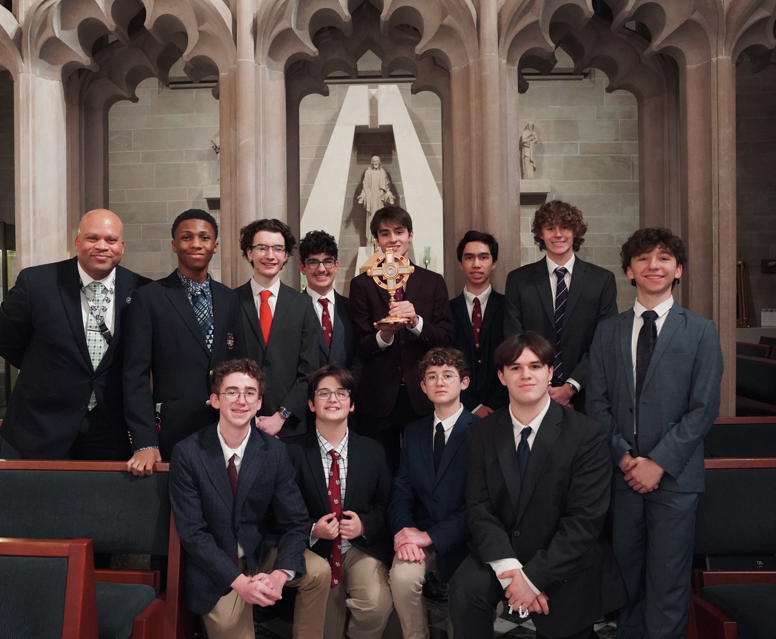 Catholic school students and teachers had the opportunity to venerate a first-class relic of St. Carlo Acutis, the Church's first millennial saint.