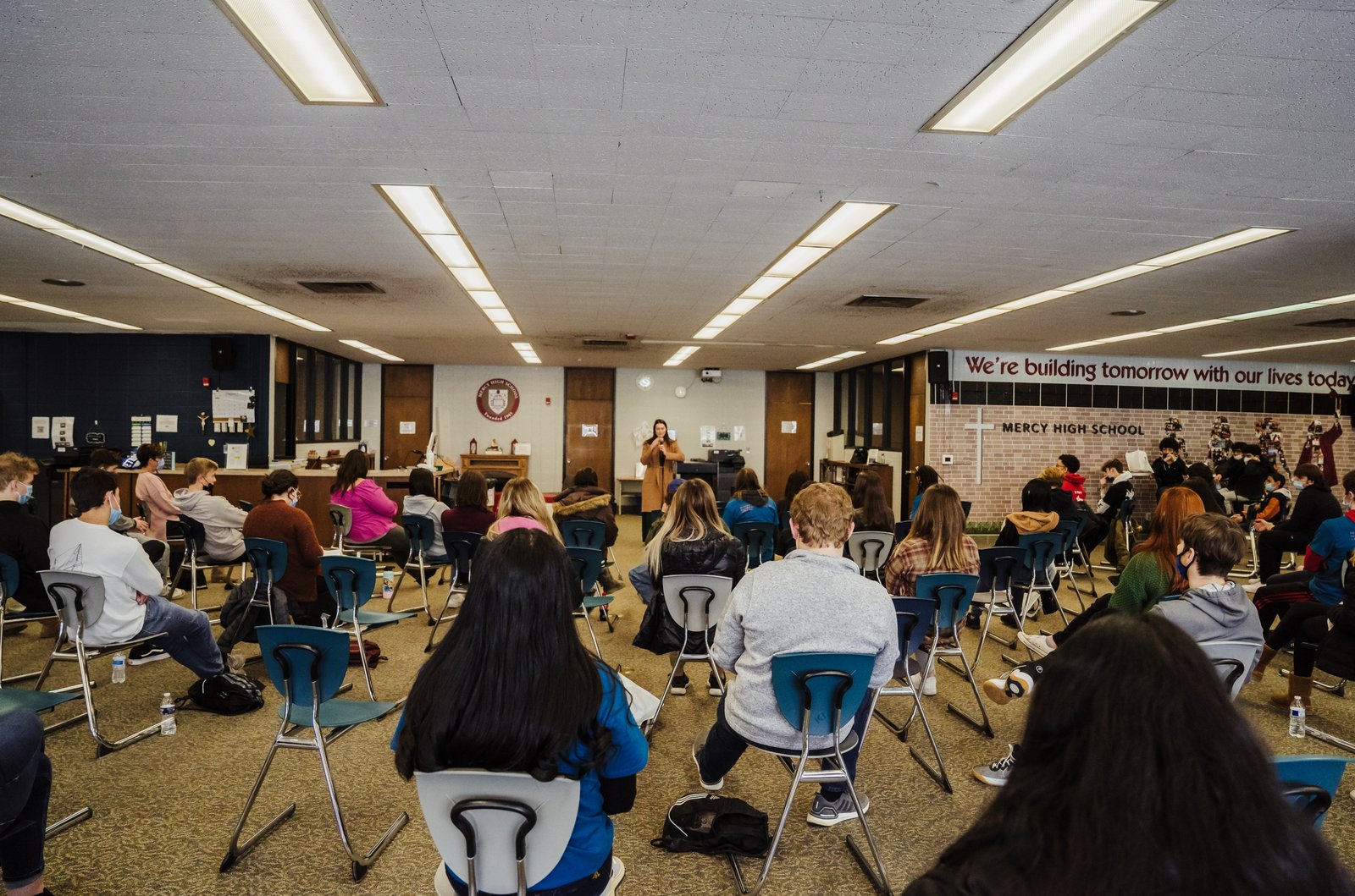 On Sunday, Feb. 6, teens from across the Archdiocese of Detroit gathered together at Mercy High School in Farmington Hills for the first-ever RISE! Detroit conference, a day of talks, worship, fellowship, Mass and community, all focused on a key message from Scripture: “I have called you by name, and you are mine.”