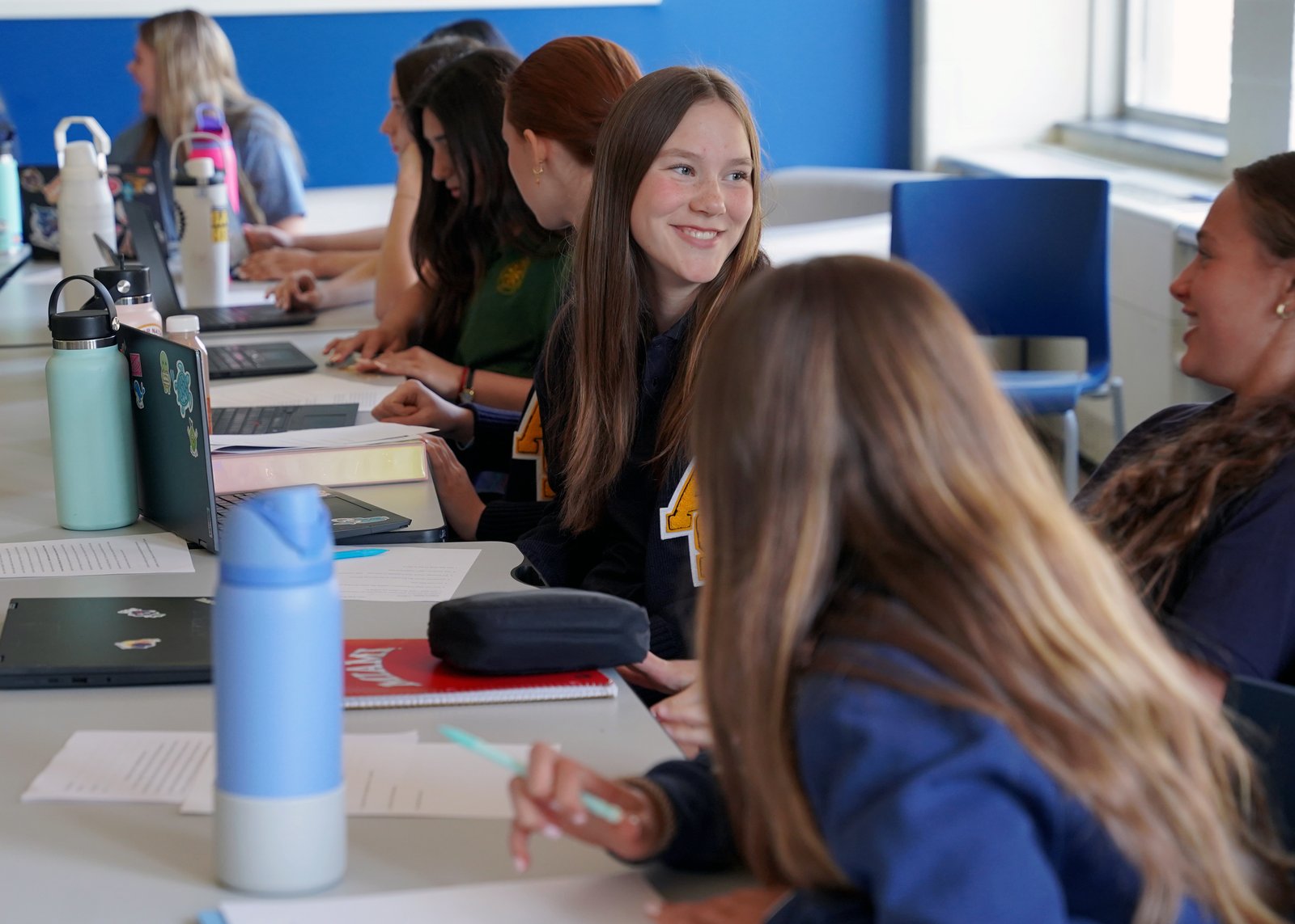 . The classes are “small by design,” and lay leaders continue to build on the foundation established by the religious sisters nearly two centuries ago, with a focus on shaping the whole person. (Photo by Gabriella Patti | Detroit Catholic)