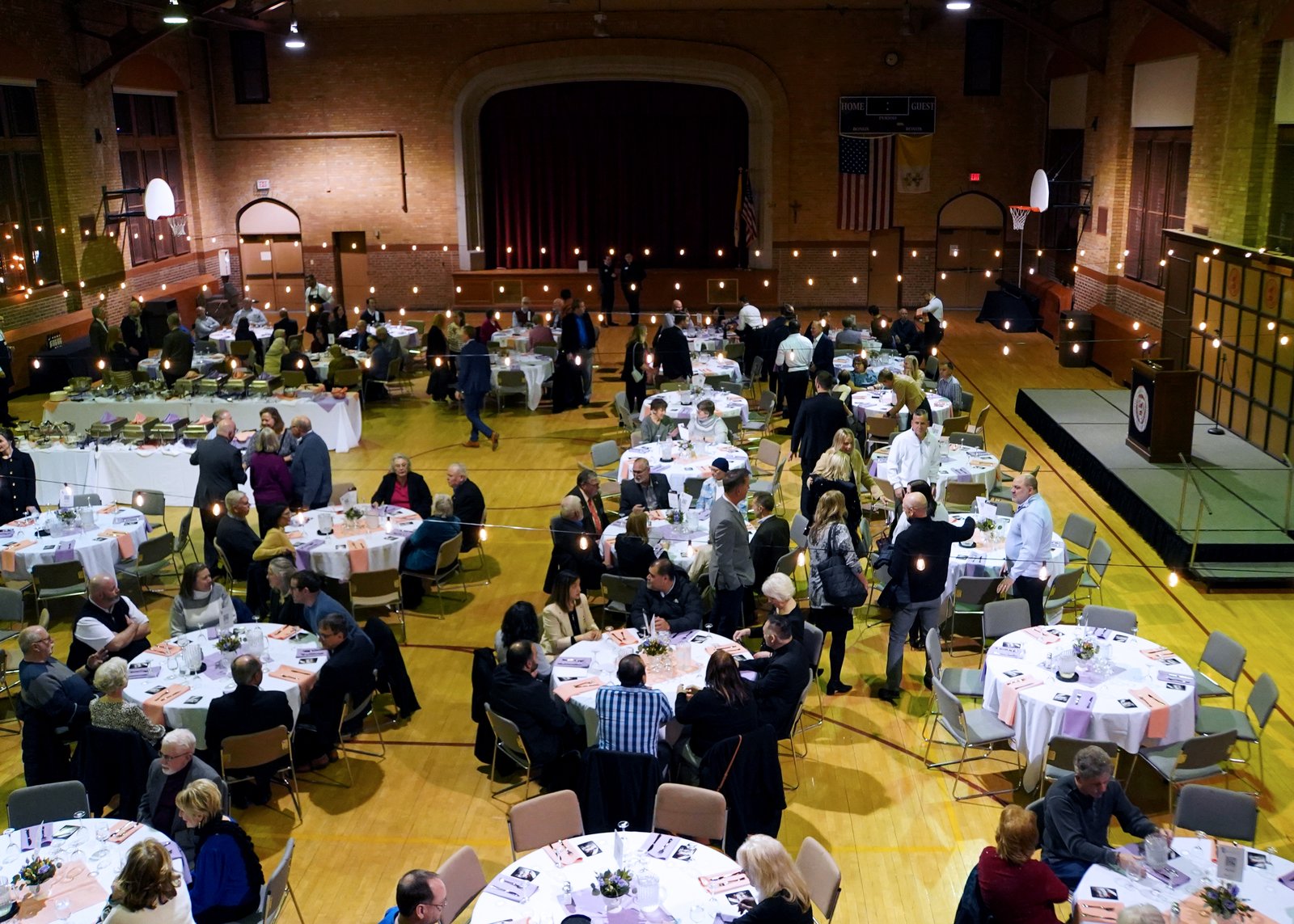 Every aspect of the event, from the decorations, music, food and service, are all planned and carried out by the seminarians.