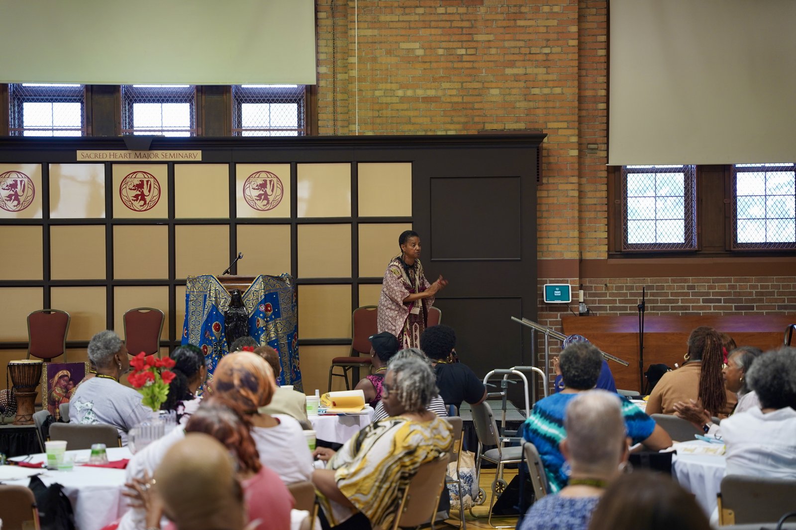 Charlene A.W. Howard, executive director of Pax Christi USA, speaks Aug. 8 during the 2026 Black Catholic Women's Conference at Sacred Heart Major Seminary in Detroit.