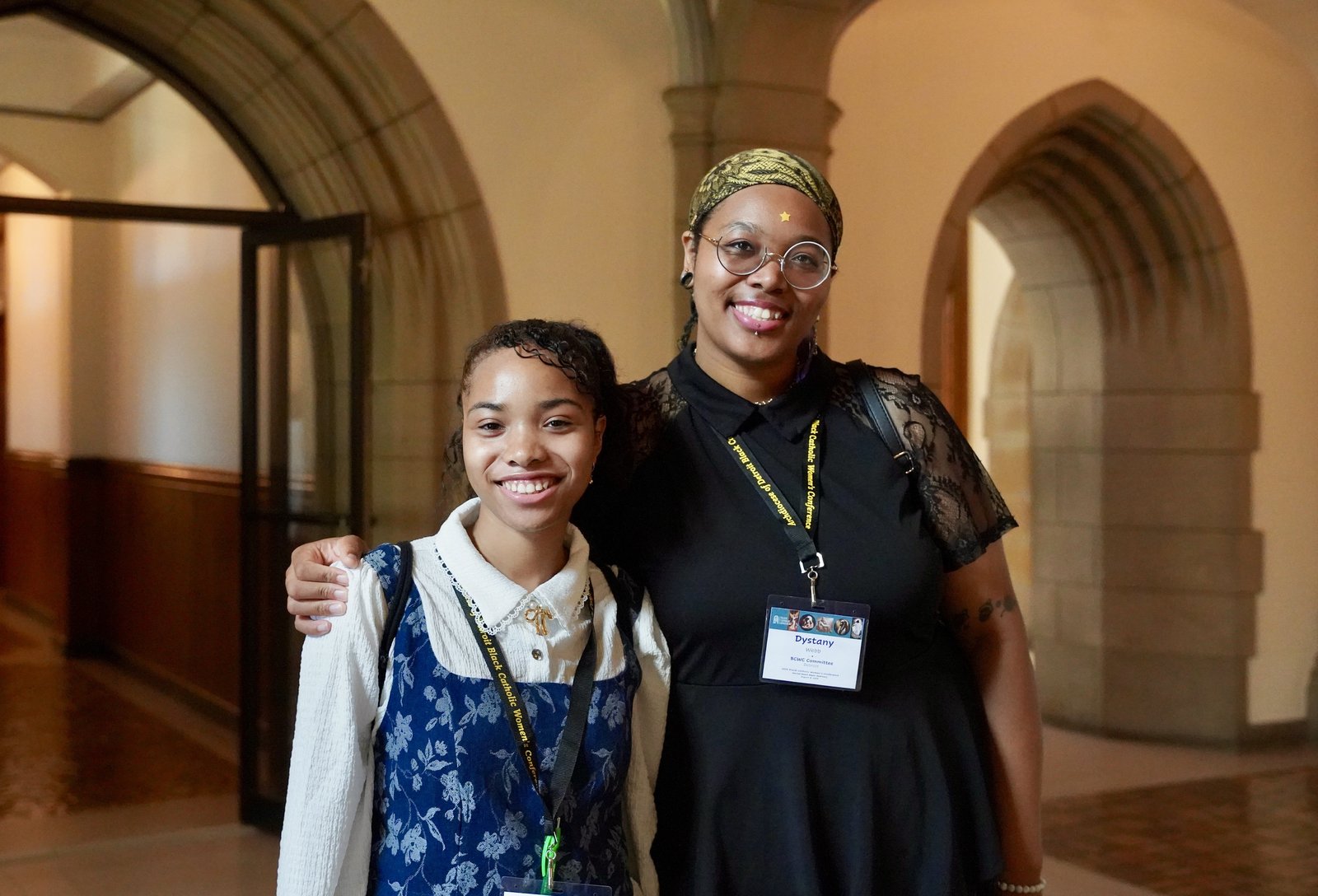 Destiny Webb, right, said attending the conference has become an annual tradition with her mother and sisters, who appreciate the spiritual enrichment and encouragement.