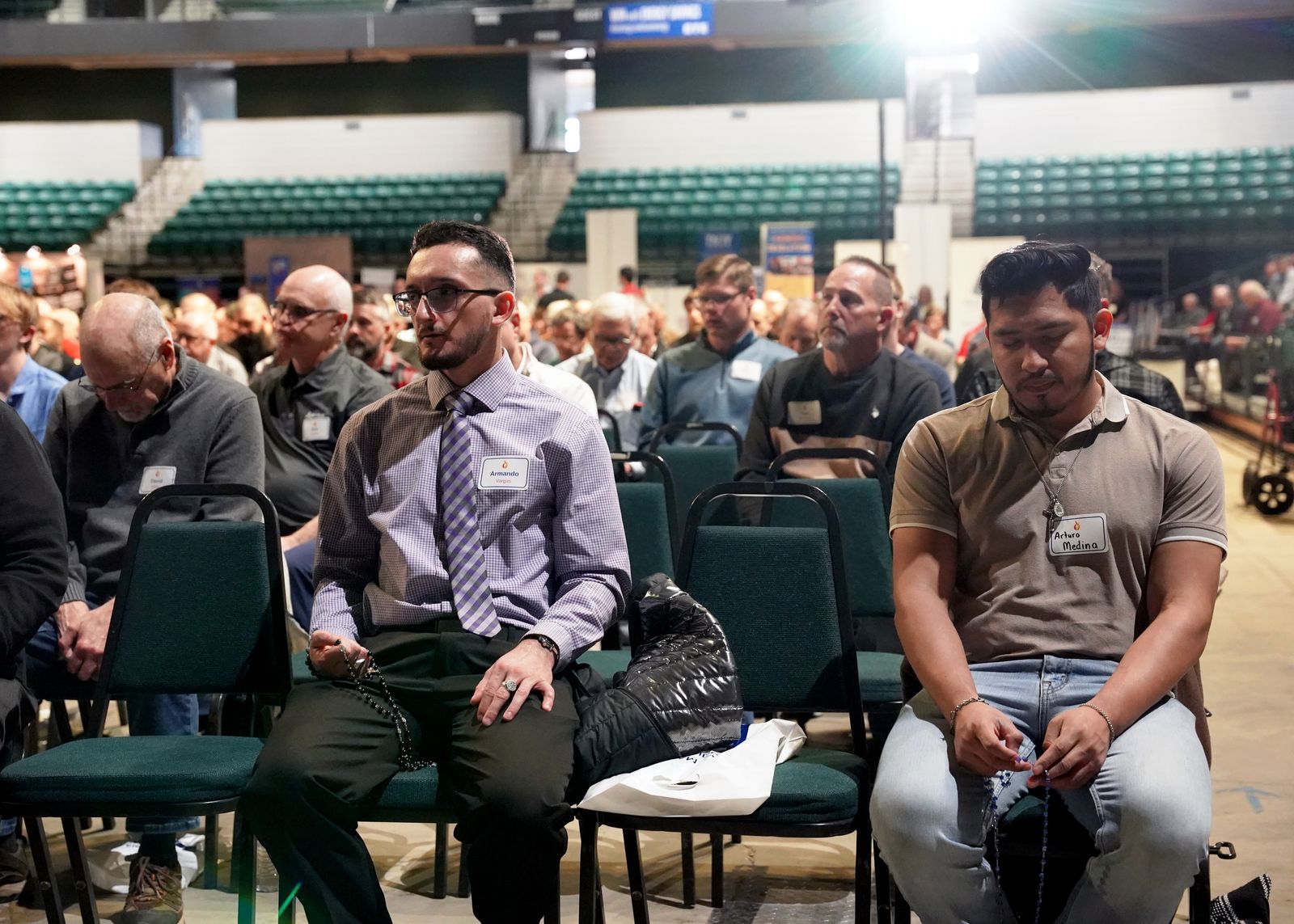 Reyes told the men that the Lord calls men on a mission and invites them to say "yes," knowing they will fail.