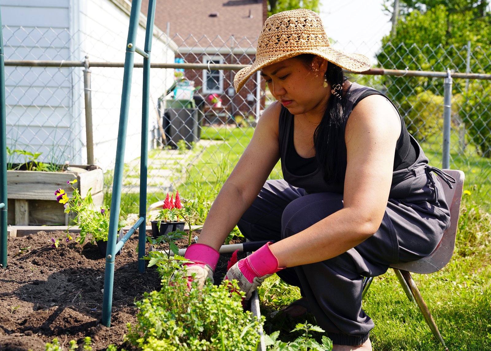 After marrying her husband and moving to her home in Allen Park, Veridiano-Powell began building her garden from the ground up in her small backyard as she learned the rhythm of the seasons and moody Michigan weather.