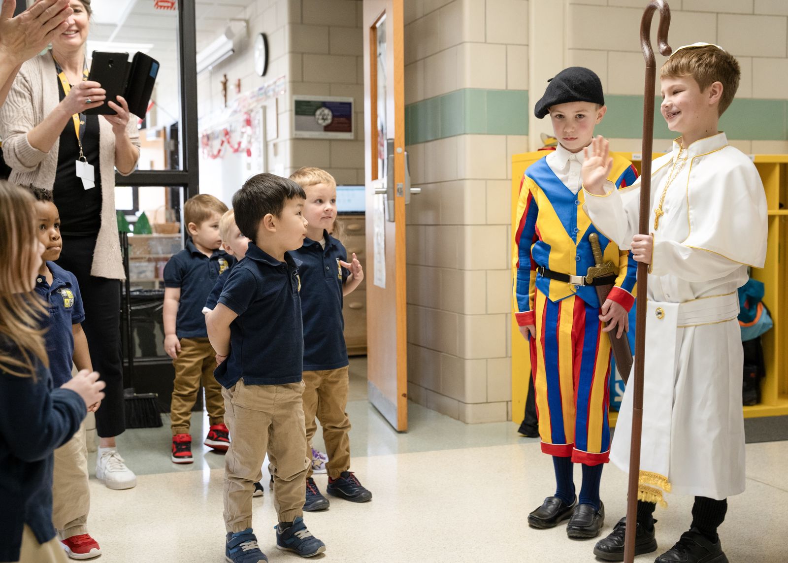 Wildrick encourages her students to choose a classmate who exhibits the traits they would want to see in a real pope, not simply to vote for their friends.