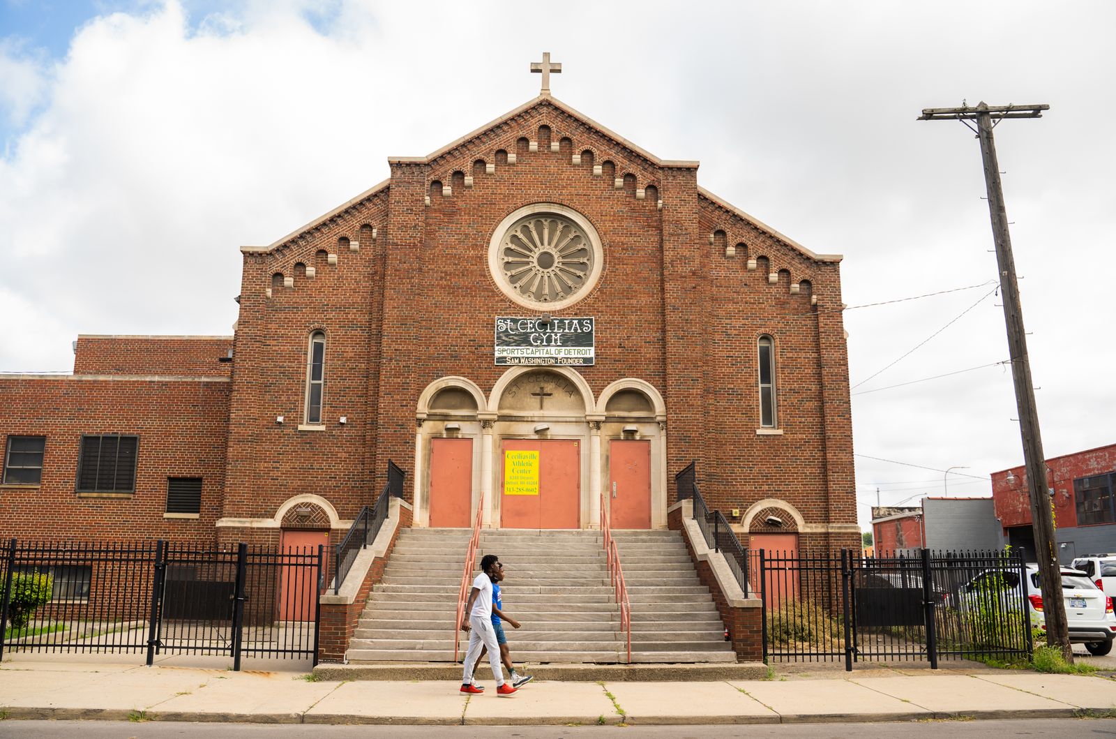 A new nonprofit launched in March 2021 seeks to revitalize the former St. Cecilia's Gym on Detroit's northwest side, which played host to some of the city's most iconic basketball stars in the 1960s, 70s and 80s. The new vision for the center includes a revitalized gym along with community programs such as mentoring, job training and financial literacy. (Valaurian Waller | Detroit Catholic)