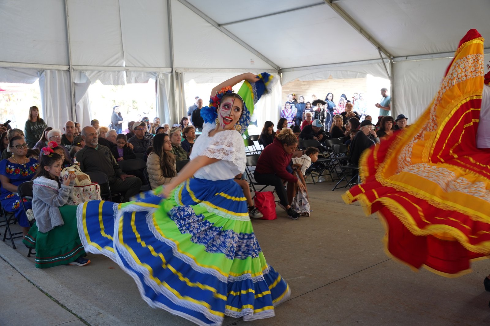 Traditional folk dance is often accompanied by "gritos", high-pitched, expressive shouts.