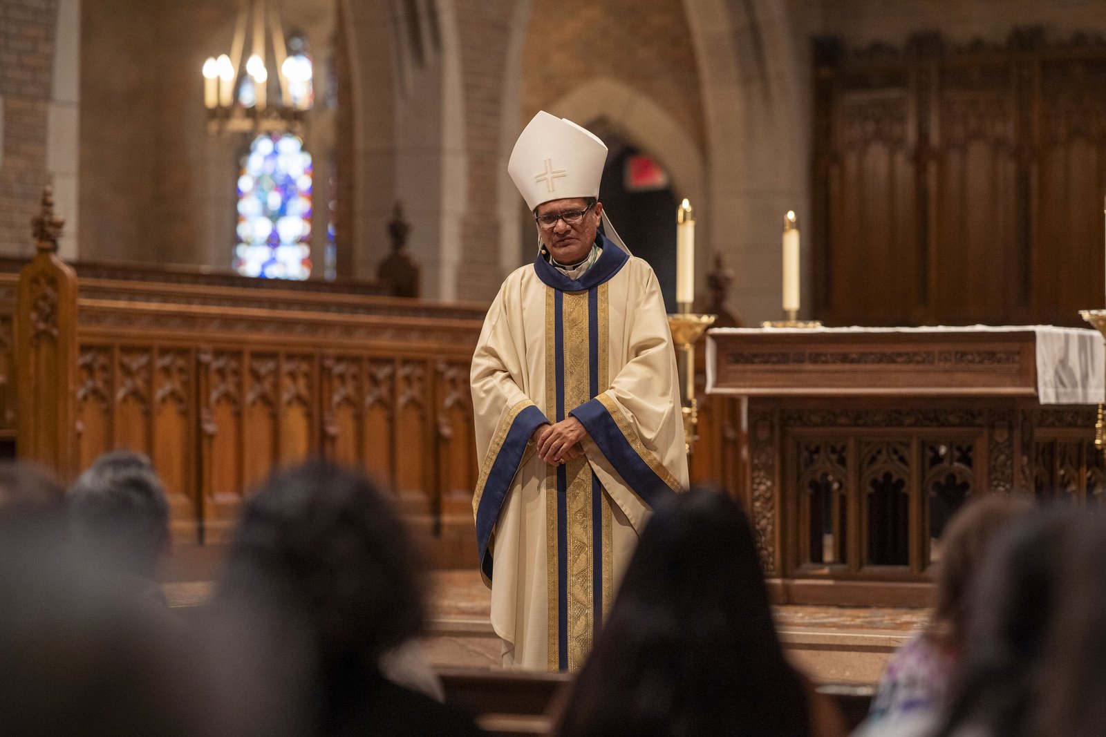 Detroit Auxiliary Bishop Arturo Cepeda said Our Lady of Guadalupe is a call to all the faithful to be evangelists, particularly evangelizing through one's joyful disposition in being a follower of Jesus Christ who is willing to serve God's will.