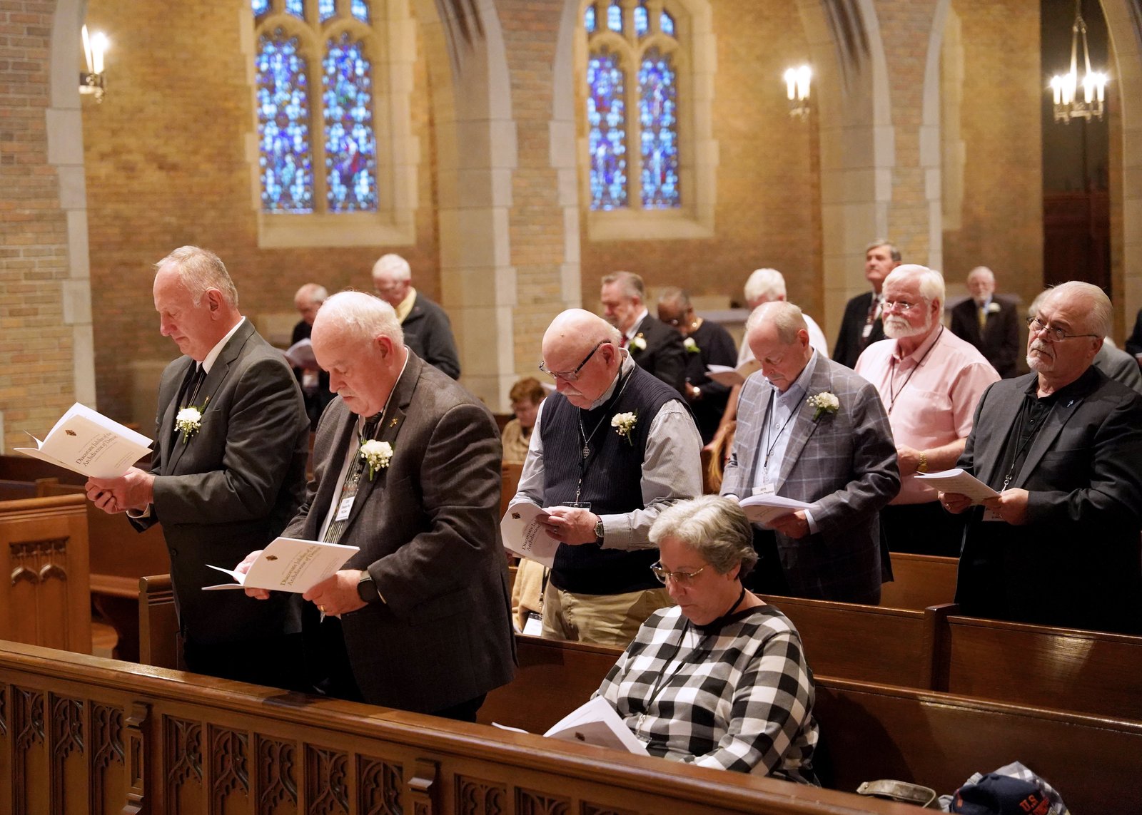 During the Mass, the deacons renewed their commitment to their vocation.