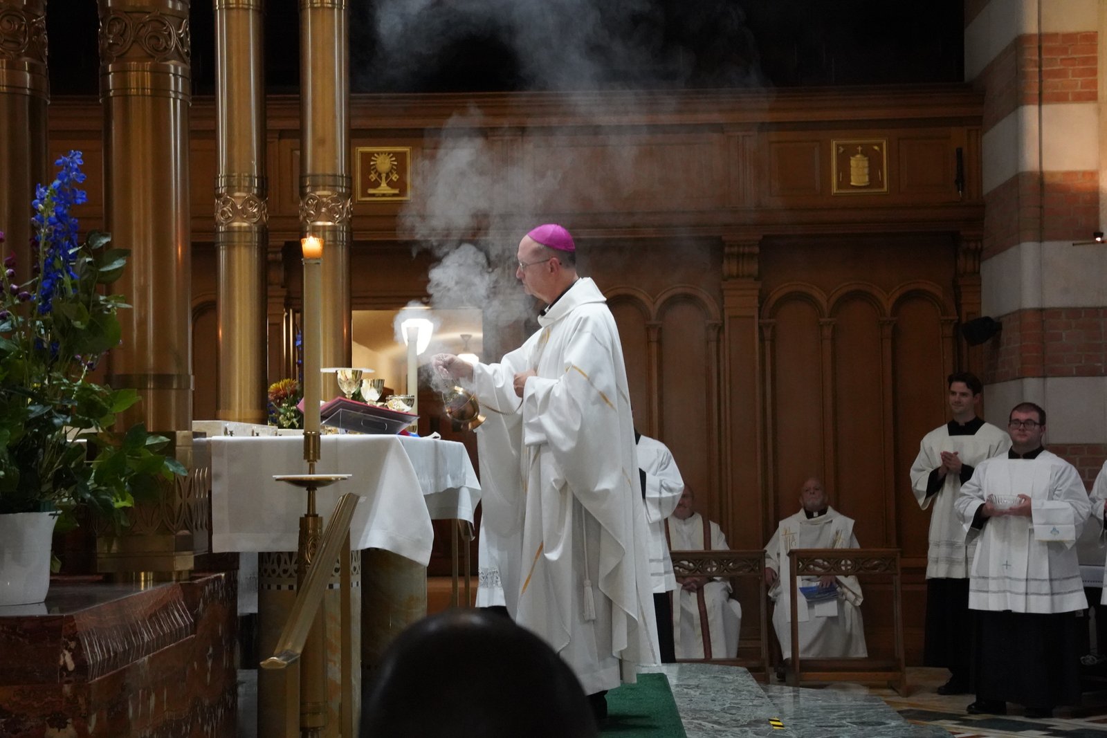 Bishop Bruce A. Lewandowski, CSsR, of Providence, Rhode Island, celebrated the Mass at Presentation of the Blessed Virgin Mary Chapel in Livonia. During his homily, Bishop Lewandowski encouraged the Felician Sisters to be "bearers of the Word in the world."