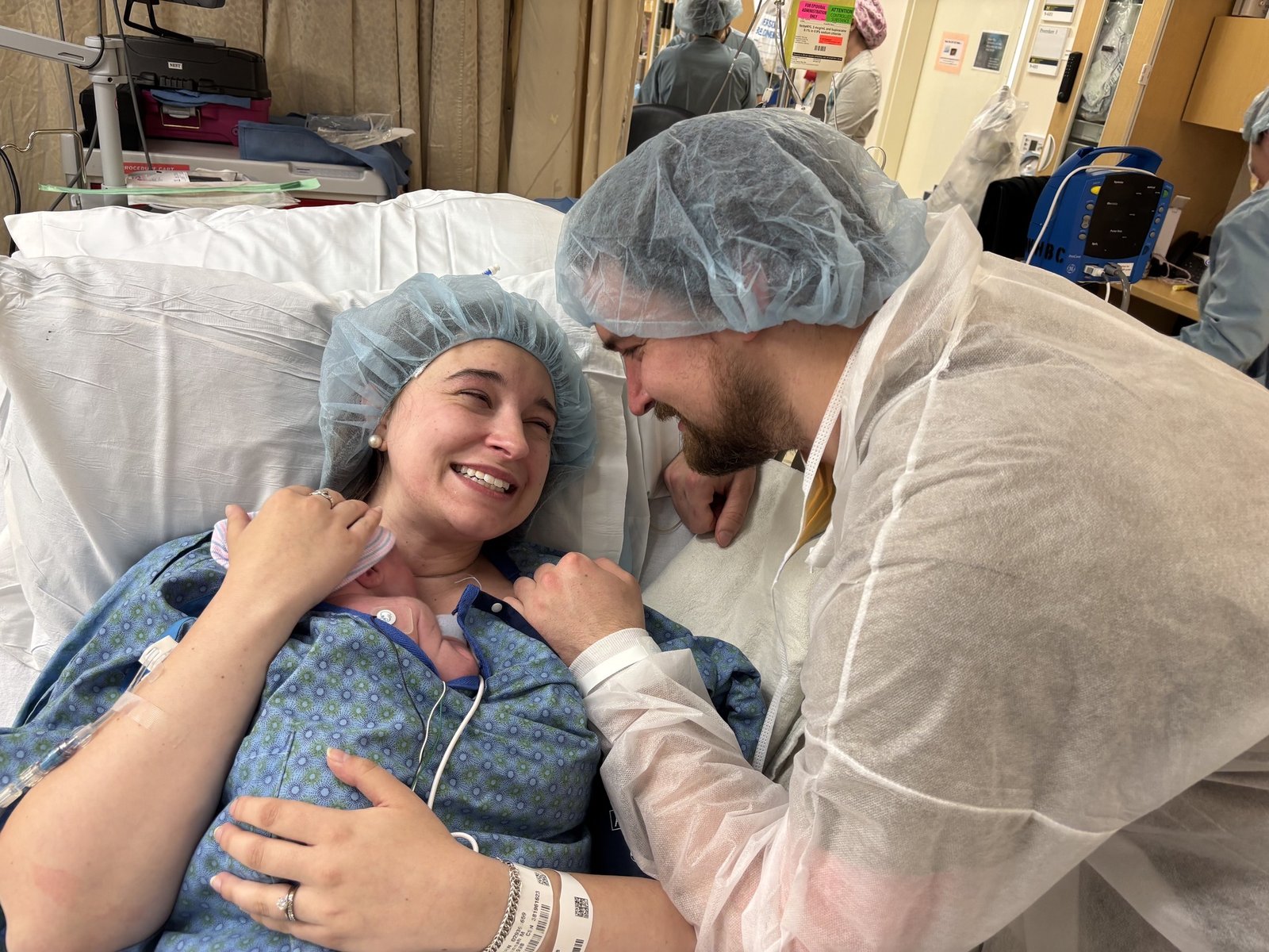 Hannah and Martin Brown smile as Hannah holds the couple's newborn son, David. Despite doctors' offer of abortion, the couple knew that wasn't going to happen. “We just had to surrender to the Lord that David was a gift, no matter how long he was here with us,” Hannah said.