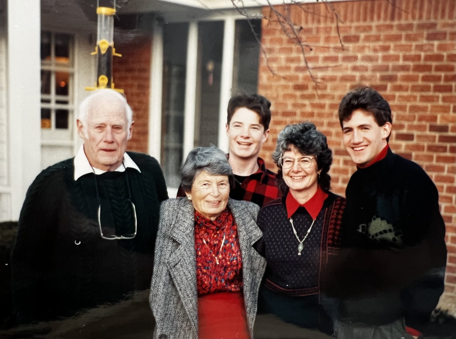 After getting to meet his birth mother, Mary Jo, Marco DeCapite (right) also met his birth grandfather, Robert Hume, birth-grandmother, Mary (Gigi) Hume, along with his half-brother, Ben Crowley.